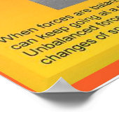 科学、物理、力と運動、サイクリング ポスター (角)