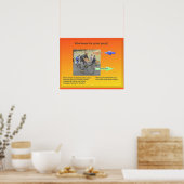 科学、物理、力と運動、サイクリング ポスター (キッチン)