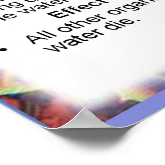 科学、環境化学、富栄養化 ポスター (角)