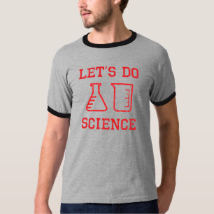 科学(赤いデザイン)をしよう Tシャツ