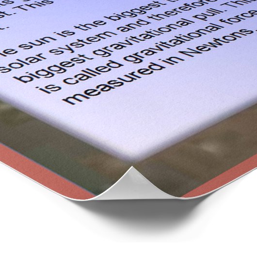 科学、重力 ポスター (角)