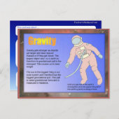 科学, 重力 ポストカード (正面/裏面)