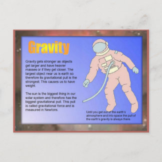科学, 重力 ポストカード