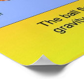 科学、重力、宇宙、バランスの取れた力 ポスター (角)