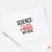 科学：魔法だ実在が ラウンドシール (封筒)