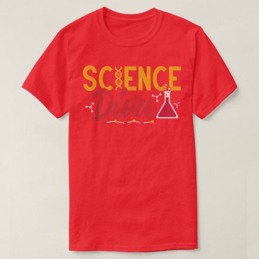 科学Diva化学生物学先生バックSch Tシャツ (デザイン正面)