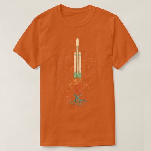 科学DNAロケット科学抽象芸術 Tシャツ (デザイン正面)