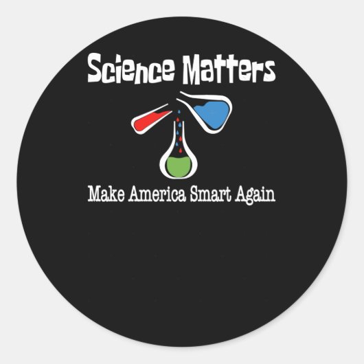 科学S – 再びアメリカ頭が切れるを贈る ラウンドシール (正面)