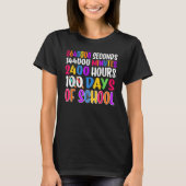 秒分学校の100日数 Tシャツ (正面)