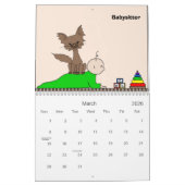 秒針猫のための使用(鳴きます会って下さい) カレンダー (3月 2026)