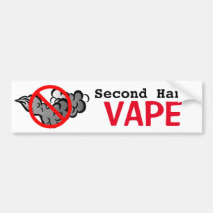 秒針Vapeなし バンパーステッカー