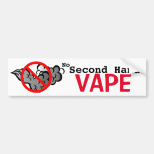 秒針Vapeなし バンパーステッカー