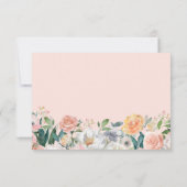 秘エレガント密植物フローラ結婚ズ 出欠カード (裏面)