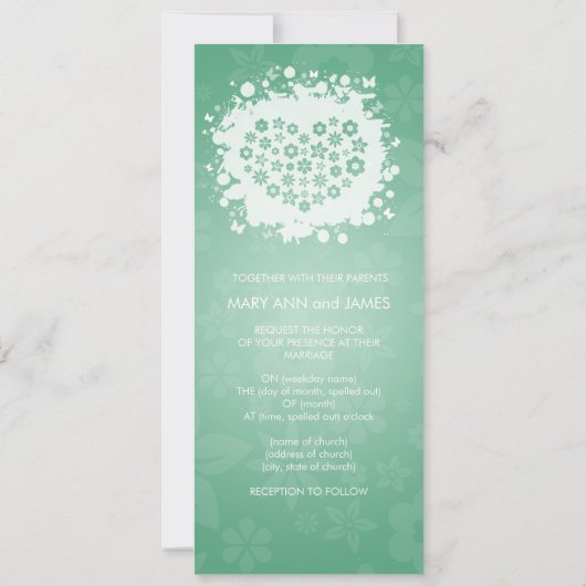 秘モダン密の庭 招待状 (裏面)