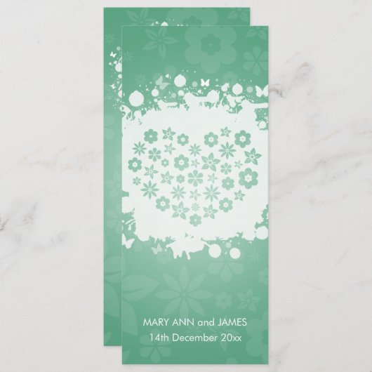 秘モダン密の庭 招待状 (正面/裏面)