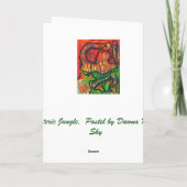 秘伝ジャングルのコピー、メリークリスマス シーズンカード (裏面)