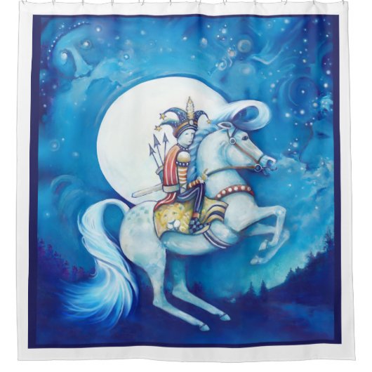 秘伝-オリジナルのアートワーク  シャワーカーテン (正面)