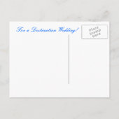 秘境の島 – 日付を保存 案内ポストカード (裏面)