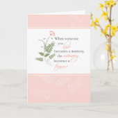 秘宝の思い出悔やみや弔慰忌引カード カード (黄色い花)