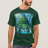 秘宝の翡翠玉座の寺城 Tシャツ (正面)