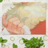 秘密すてきのクリスマスサンタクロース キッチンタオル (折り畳み)