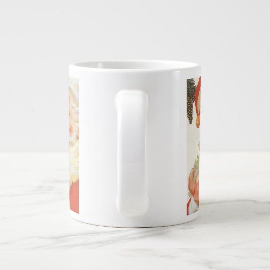 秘密すてきのクリスマスサンタクロース ジャンボコーヒーマグカップ (裏面)