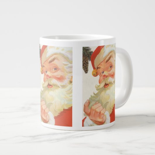 秘密すてきのクリスマスサンタクロース ジャンボコーヒーマグカップ (正面右)