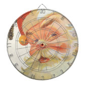 秘密すてきのクリスマスサンタクロース ダーツボード (正面)