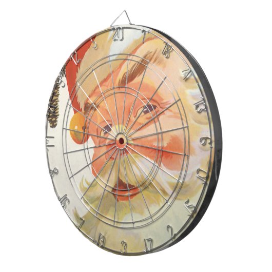 秘密すてきのクリスマスサンタクロース ダーツボード (正面右)