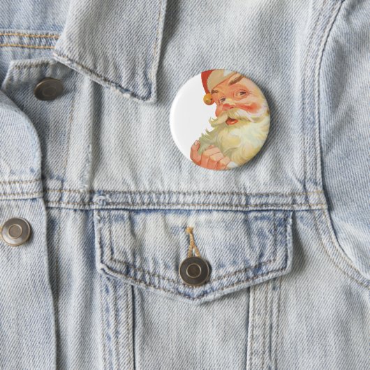 秘密すてきのクリスマスサンタクロース 缶バッジ (インサイチュ)