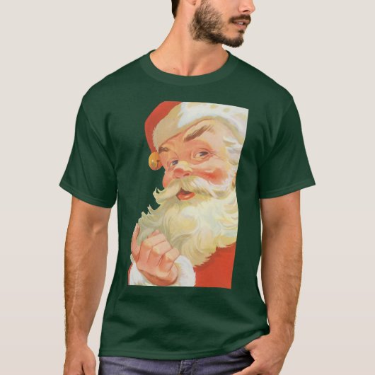 秘密すてきのクリスマスサンタクロース Tシャツ (正面)