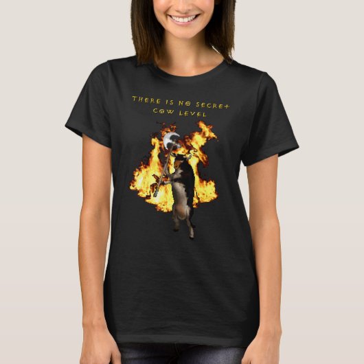 秘密などない牛 Tシャツ (正面)