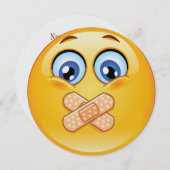 秘密にしよう！サプライズパーティーの招待状 招待状 (正面/裏面)