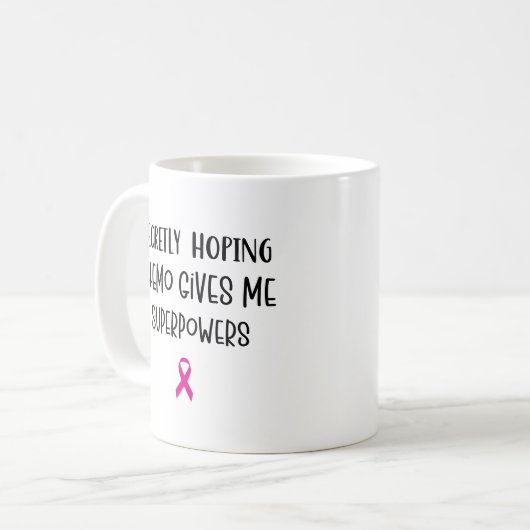 秘密にチェモが与え乳力を超えることを望む コーヒーマグカップ (正面左)