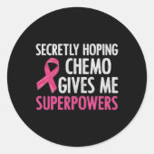 秘密にチェモが与え乳力を超えることを望む ラウンドシール (正面)