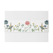 秘密のお洒落庭のワイルドフラワーフレーム 招待状ベリーバンド (裏面例)