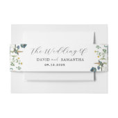 秘密のお洒落庭のワイルドフラワーフレーム 招待状ベリーバンド (正面例)