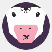 秘密のかわいいかわいい牛 ラウンドシール (正面)