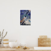 秘密のキス、「フェテス・ガランテス」のイラストレーション ポスター (キッチン)