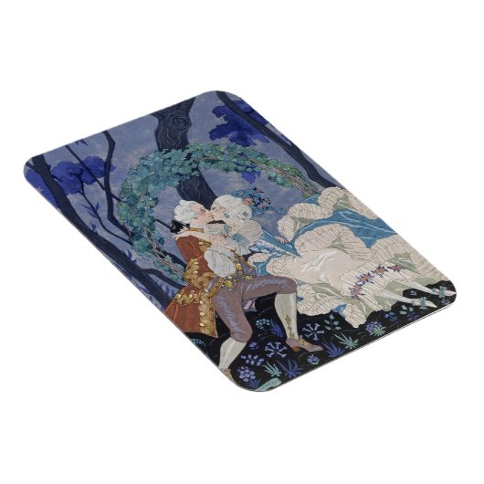 秘密のキス、「フェテス・ガランテス」のイラストレーション マグネット (右側)