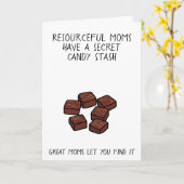 秘密のキャンディおもしろいーマザーズデイ車 カード (黄色い花)