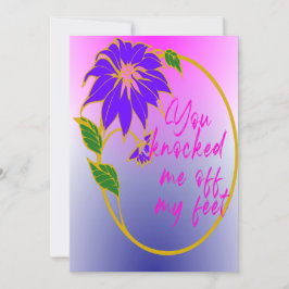 秘密のクラッシュのための短い愛の詩 サンキューカード