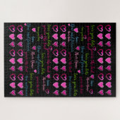 秘密のクラッシュギフト – 愛のメッセージを隠す文字 ジグソーパズル (横)