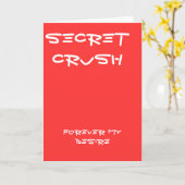 秘密のクラッシュグリーティングカード カード (黄色い花)