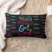 秘密のクラッシュ、ファーストラブギフトパーソナライズされたおもしろい ランバークッション (ブランケット)