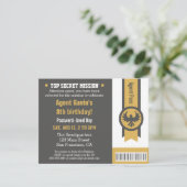 秘密のクール代理人の誕生日パーティー 招待状 (スタンド正面)