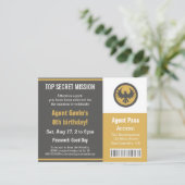 秘密のクール代理人の誕生日パーティー 招待状 (スタンド正面)