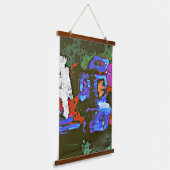 秘密のケード：脱進主義の聖域 吊り下げ型タペストリー (傾斜あり)