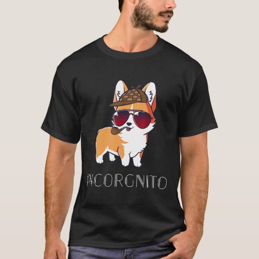 秘密のコーギー探偵Tシャツ Tシャツ (正面)