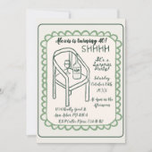 秘密のサプライズパーティー招待状 招待状 (正面)